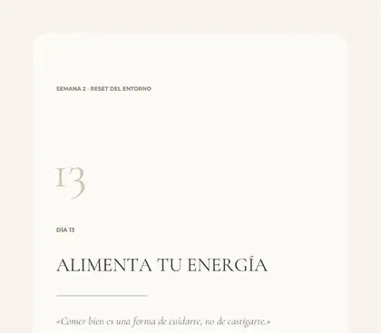 Fragmento de una portadilla de día del workbook